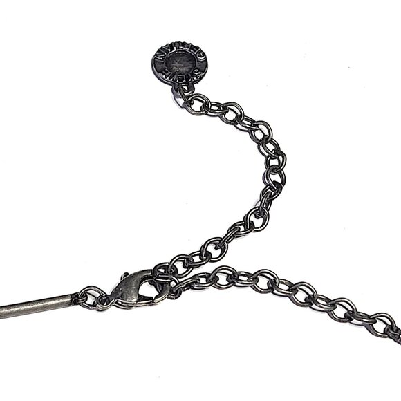 Sylvie Germain black & pewter statement necklace - Picture 4 of 9